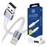 3mk Hyper Cable N-SERIES A to Lightning 1m QC 3.0 5V/2.4A 12W White