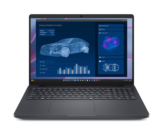 DELL NTB Pro Max 16 MC16250/U7- 265H/64GB/1TSSD/16" FHD+/NVIDIA RTX PRO 1000/WLAN/No AC Adapter/Bck Kb/W11P/3Y PS NBD