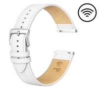 Carneo Platební řemínek, bílá kůže 22mm