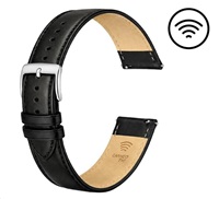 Carneo Platební řemínek, černá kůže 20mm