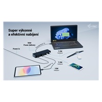 i-tec Thunderbolt 4 Intelligent Dual Display Docking Station, Power Delivery 90W