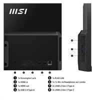 MSI PC AiO Modern AM242P 1M-2088XEU, Core 5 120U, 23.8 FHD, Anti-Glare, Non-Touch, 16GB, 512GB SSD, N/A, No OS, Black