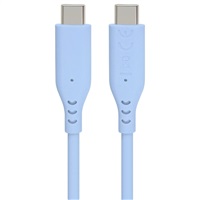 PREMIUMCORD Kabel USB-C na USB-C, 60W, 480Mbps, silikonový, modrý, 1,5m