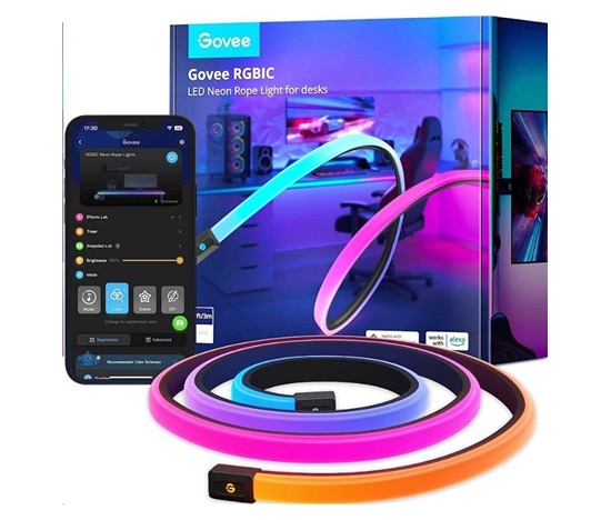 BAZAR - Govee Neon RGBIC LED podsvícení pro stůl - Poškozený obal (Komplet)