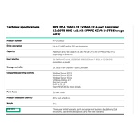 HPE MSA 2060 LFF 2x16Gb FC 4p Array