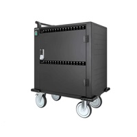 BAZAR - MANHATTAN nabíjecí vozík - 32 portů, 576 W, přepěťová ochrana, tichá ventilace, kovové pouzdro, černá - Poškozen