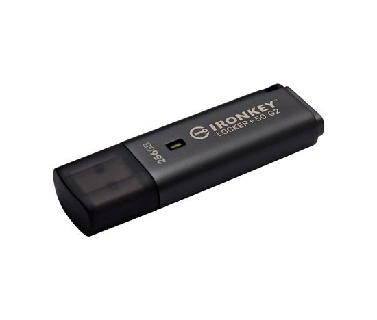 Kingston Flash Disk 256GB IronKey Locker Plus 50 G2, FIPS 197, AES-256