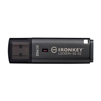 Kingston Flash Disk 256GB IronKey Locker Plus 50 G2, FIPS 197, AES-256