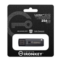 Kingston Flash Disk 256GB IronKey Locker Plus 50 G2, FIPS 197, AES-256