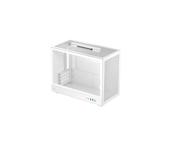 BAZAR - DEEPCOOL Case CH160 PLUS WH, mATX, Průhledná bočnice, bílá - Poškozený obal (Komplet)