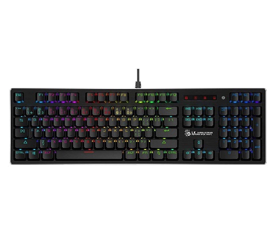 BAZAR - A4tech Bloody B820R mechanická RGB herní klávesnice, USB, CZ, RED SWITCH - Po opravě (Komplet)