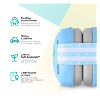 LAMAX BabyMuffs1 Blue - protihluková dětská sluchátka