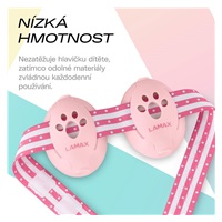 LAMAX BabyMuffs1 Pink - protihluková dětská sluchátka