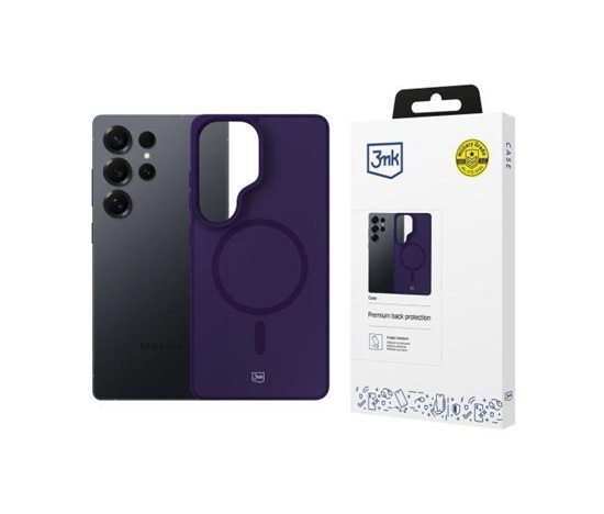 3mk ochranný kryt Smoke MagCase Purple pro Samsung Galaxy S25 Ultra
