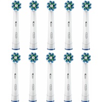 Oral-B Cross Action, náhradní hlavice 10 ks, bílé, oscilačně-rotační technologie, efektivní odstranění plaku