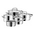 WMF sada hrnců Gourmet Plus, 5 ks, nerezová ocel Cromargan®, dno TransTherm® pro indukci