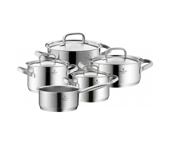 WMF sada hrnců Gourmet Plus, 5 ks, nerezová ocel Cromargan®, dno TransTherm® pro indukci