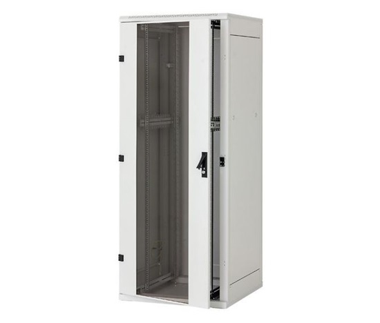 TRITON 19" stojanový rozvaděč 15U 800x800, nosnost 800 kg, skleněné dveře, svařovaný, šedý