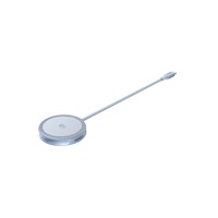 UGREEN magnetická bezdrátová nabíječka MagFlow Qi2.2 25W, MagSafe, stříbrná