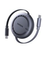 UGREEN navíjecí kabel USB-C, 1m, stříbrná