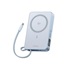 UGREEN magnetická powerbanka MagFlow 10000mAh s diplejem, Li-ion, 30W, MagSafe, 2x USB-C, stříbrná
