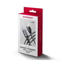 AXAGON ADE-AM15, USB-A Gigabit Ethernet adaptér s integrovaným sieťovým CAT6 káblom RJ-45 (1,5 m)