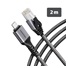 AXAGON ADE-CM20, USB-C Gigabit Ethernet adaptér s integrovaným sieťovým CAT6 káblom RJ-45 (2 m)