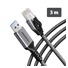 AXAGON ADE-AM30, USB-A Gigabit Ethernet adaptér s integrovaným sieťovým CAT6 káblom RJ-45 (3 m)
