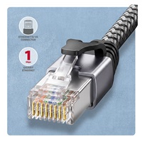 AXAGON ADE-AM50, USB-A Gigabit Ethernet adaptér s integrovaným sieťovým CAT6 káblom RJ-45 (5 m)