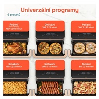 Cosori Dual Blaze TwinFry chytrá horkovzdušná fritéza 10 L, keramika, černá