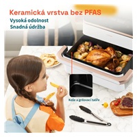 Cosori Dual Blaze TwinFry chytrá horkovzdušná fritéza10 L, keramika, bílá
