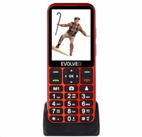 BAZAR - EVOLVEO EasyPhone LT, mobilní telefon pro seniory s nabíjecím stojánkem, červená - Po opravě (Komplet)
