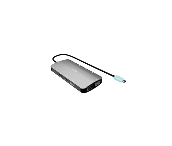 i-tec USB-C Metal Nano 3x Display (DP, HDMI and VGA) Docking Station, PD 100 W