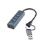 PremiumCord Hub 5G SuperSpeed, USB-C a USB-A na 4x USB-A 3.2 Gen 1