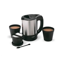 Orava elektrická cestovní konvice, 0,5 l, automatické vypnutí, ochrana proti přehřátí, krytá topná spirála, příslušentsv