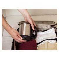 Orava elektrická cestovní konvice, 0,5 l, automatické vypnutí, ochrana proti přehřátí, krytá topná spirála, příslušentsv