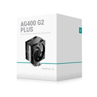 DEEPCOOL CPU Chladič AG400 G2 PLUS, 2x120mm, LGA1851, AM5, černá