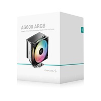 DEEPCOOL CPU Chladič AG600 ARGB, 1x120mm, ARGB, LGA1851, AM5, černá