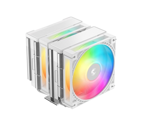 DEEPCOOL CPU Chladič AG620 G2 WH ARGB, 2x120mm, ARGB, LGA1851, AM5, bílá