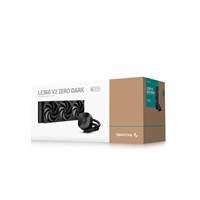 DEEPCOOL Vodní chladič LE360 V2 ZERO DARK, 3x120mm, ARGB, AM5, LGA1851, černá