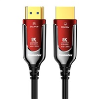 BAZAR - PREMIUMCORD Ultra High Speed HDMI 2.1 optický fiber kabel 8K@60Hz, zlacené 15m - Poškozený obal (Komplet)