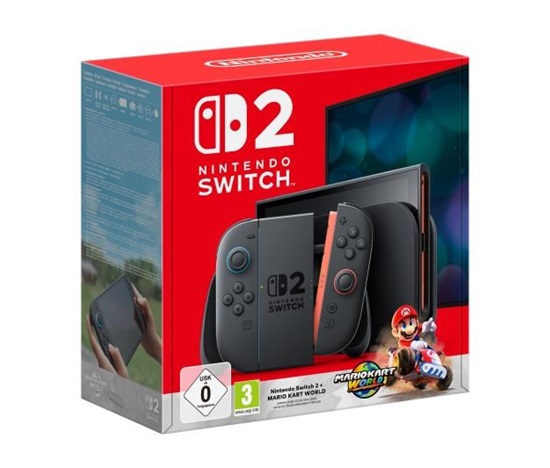 BAZAR - Nintendo Switch 2 + Mario Kart World - Poškozený obal (Komplet)