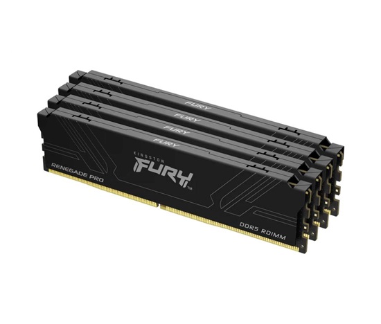KINGSTON DIMM DDR5 64GB (Kit of 4) 7600MT/s CL40 FURY Renegade Pro Black