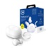 3mk bezdrátová stereo sluchátka FlowBuds 6.0 white, nabíjecí pouzdro, bílá