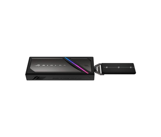 ASUS Externí box pro SSD M.2 ROG STRIX AIOLOS, USB 3.2 Gen 2x2, ARGB, černá