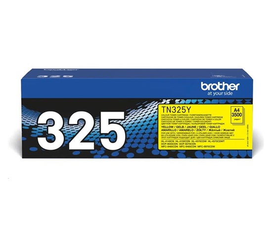 BAZAR - BROTHER Toner TN-325Y žlutá pro HL-4150CDN/HL4570CDW - cca 3500stran - Poškozený obal (Komplet)
