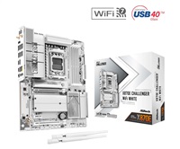 ASRock MB Sc AM5 X870E Challenger WiFi WHITE, AMD X870E, 4xDDR5, 1xHDMI, 2xUSB4, WiFi