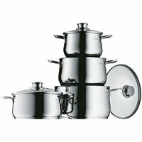 BAZAR - WMF Sada hrnců Diadem Plus, nerezová ocel, 4 kusy - Poškozený obal (Komplet)