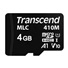 TRANSCEND Industrial Micro SDHC 410M 4GB, Class 10 UHS-I U1 A1, MLC