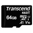 TRANSCEND Industrial Micro SDXC 460T 64GB, Class 10 UHS-I U1 A1, 3D TLC BiCS5